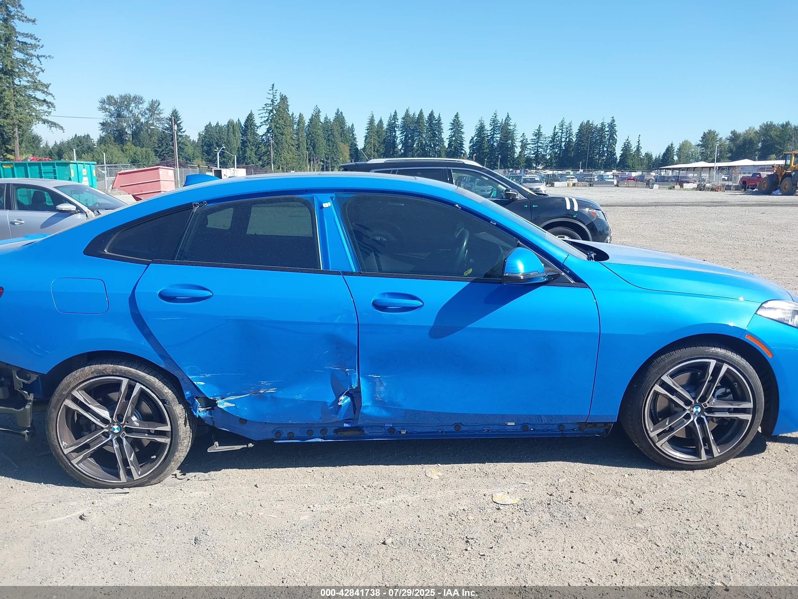 2020 Bmw 228i Gran Coupe Xdrive Blue vin: WBA73AK0XL7F90261