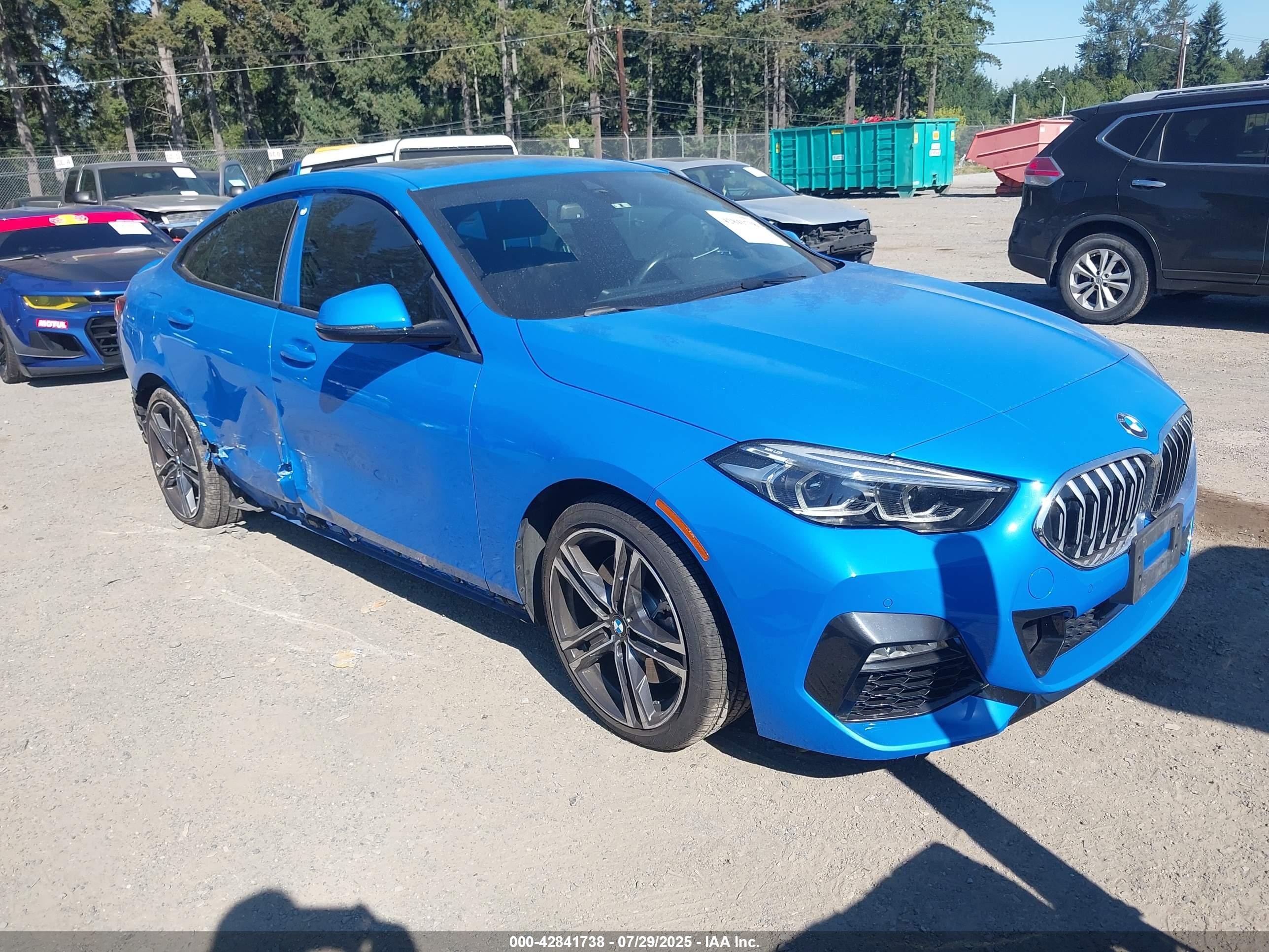 2020 Bmw 228i Gran Coupe Xdrive Blue vin: WBA73AK0XL7F90261
