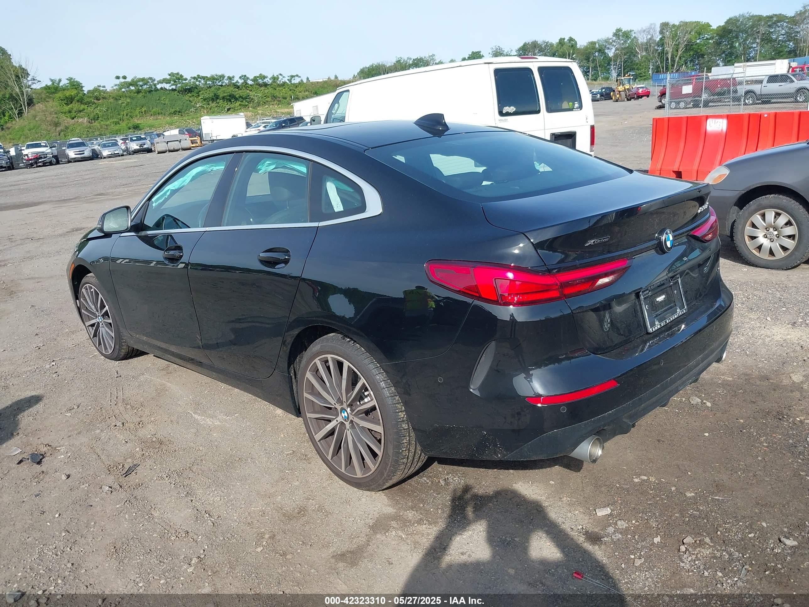2022 Bmw 228 Gran Coupe I Xdrive Black vin: WBA73AK0XN7K27507