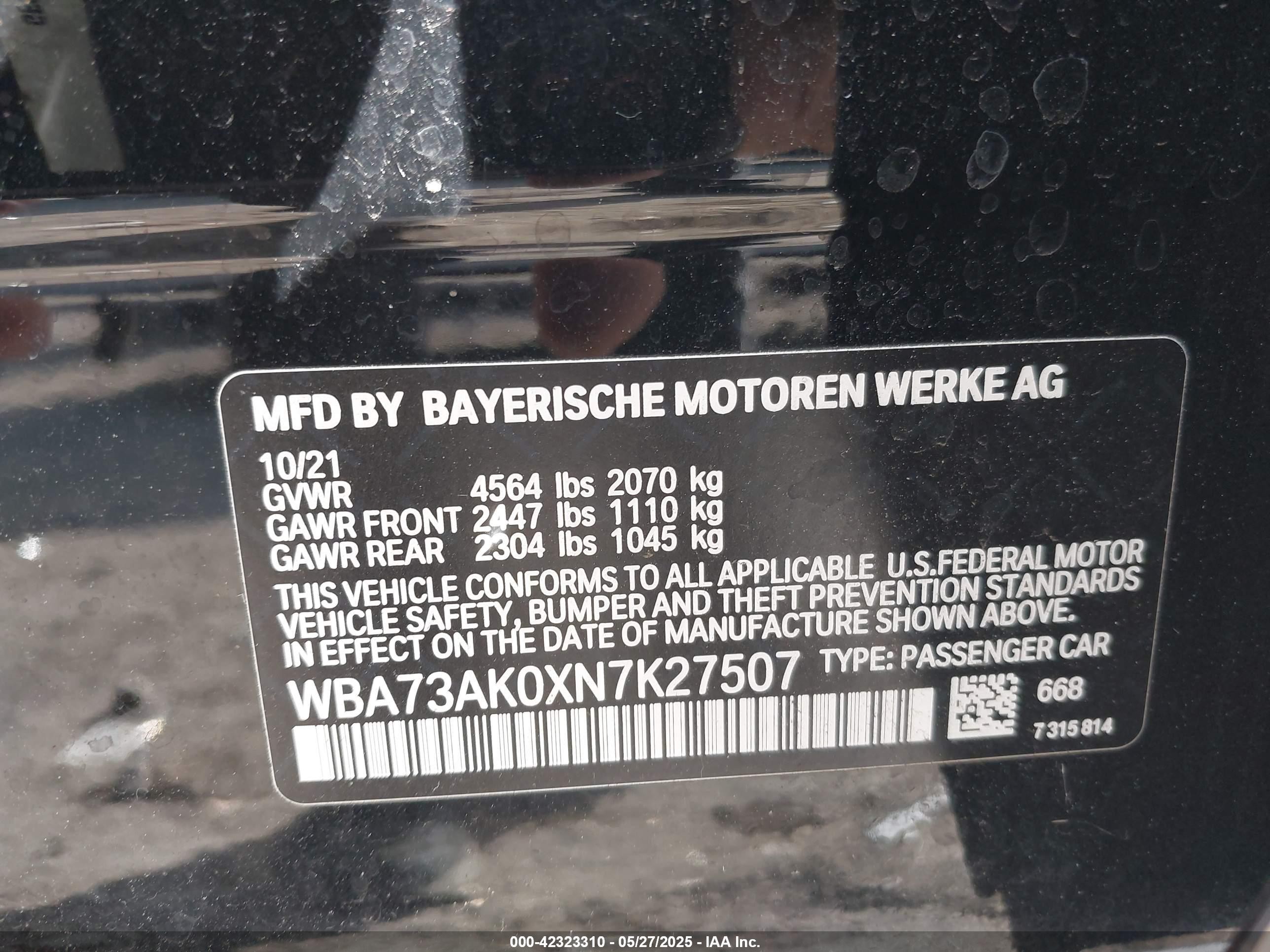 2022 Bmw 228 Gran Coupe I Xdrive Black vin: WBA73AK0XN7K27507