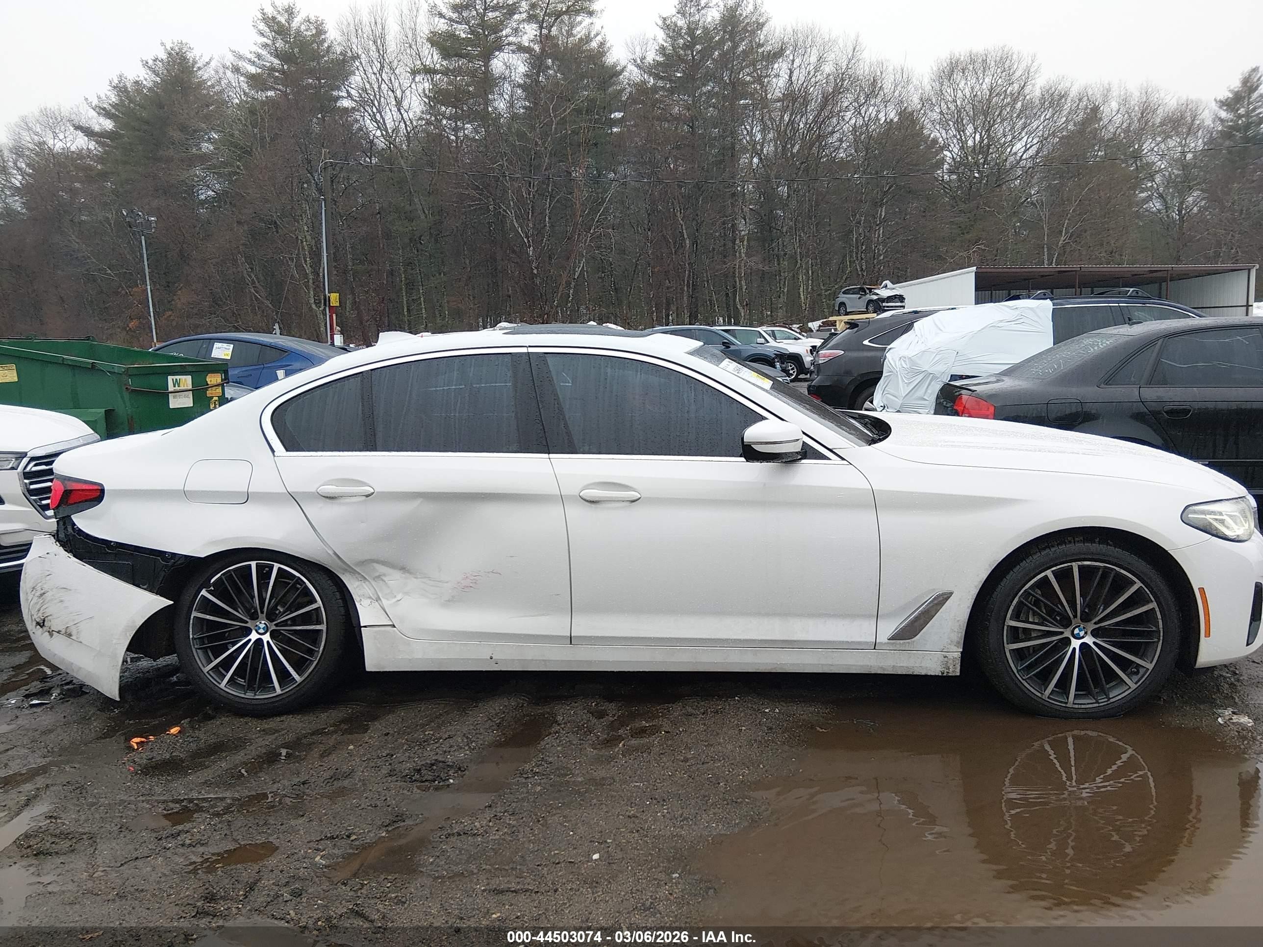 2022 Bmw 540 I Xdrive White vin: WBA73BJ01NWX58026