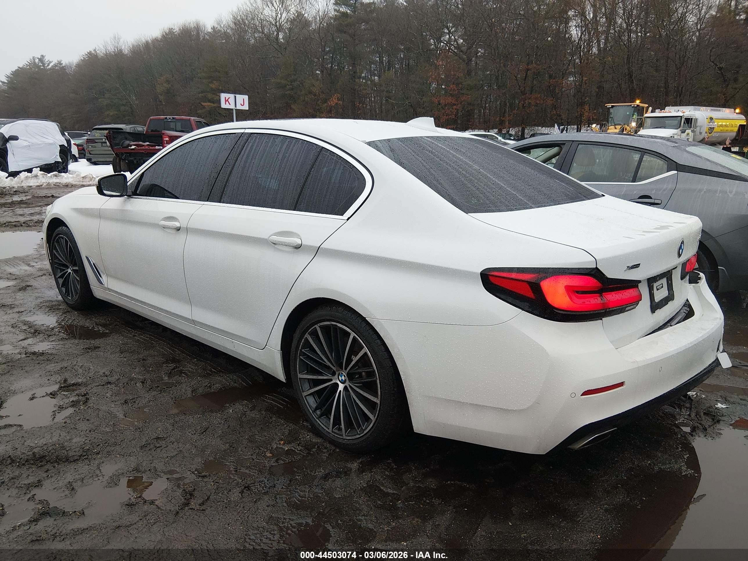 2022 Bmw 540 I Xdrive White vin: WBA73BJ01NWX58026