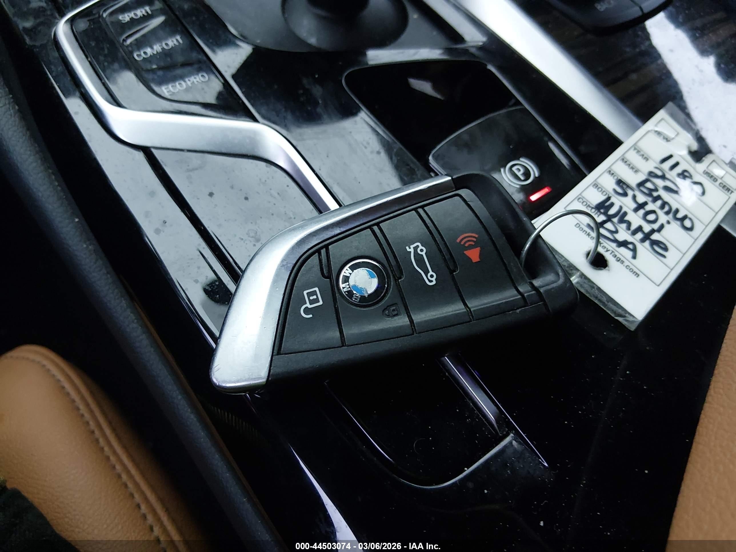 2022 Bmw 540 I Xdrive White vin: WBA73BJ01NWX58026