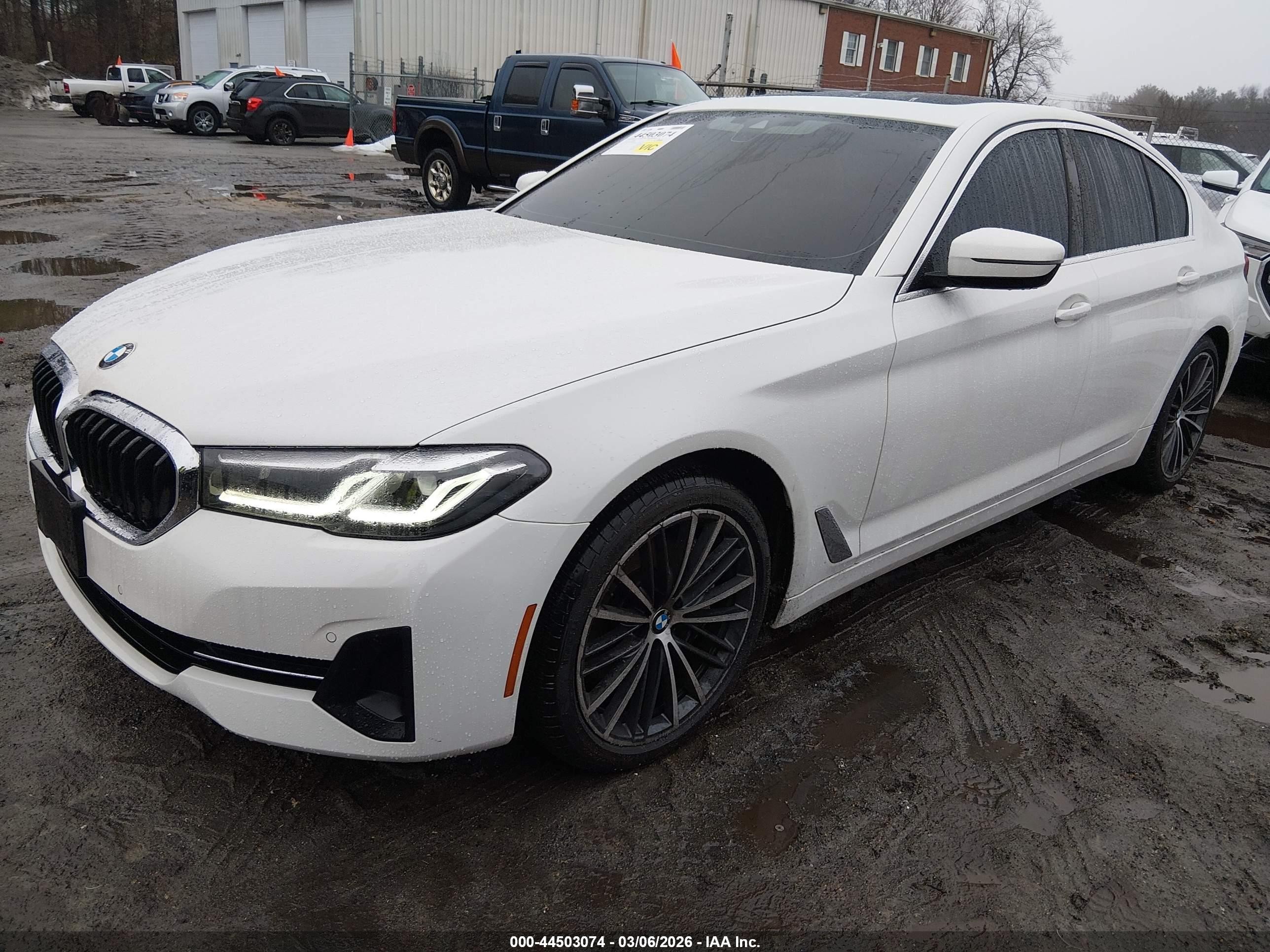 2022 Bmw 540 I Xdrive White vin: WBA73BJ01NWX58026