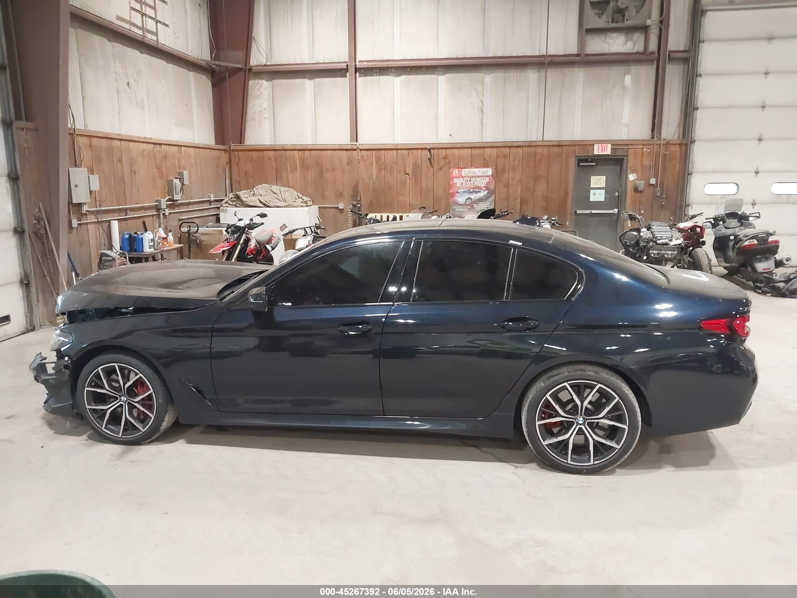 2022 Bmw 540 I Xdrive Dark Blue vin: WBA73BJ05NWX68221