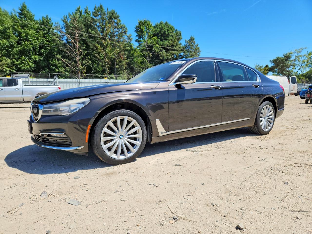 2017 Bmw 740 I Charcoal vin: WBA7E2C51HG739395
