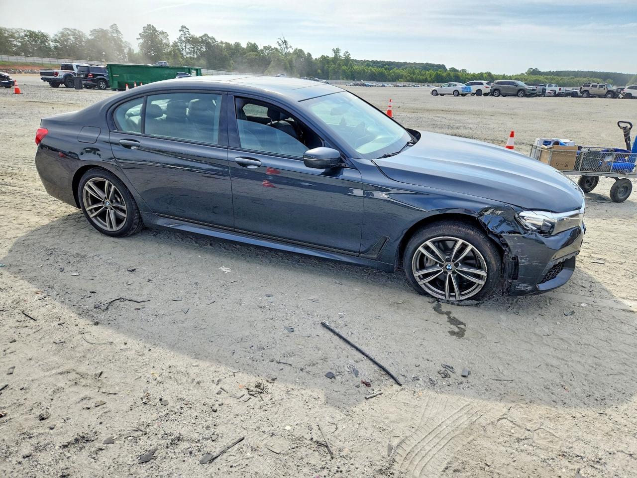 2019 Bmw 740 Xi Charcoal vin: WBA7E4C55KGV70565