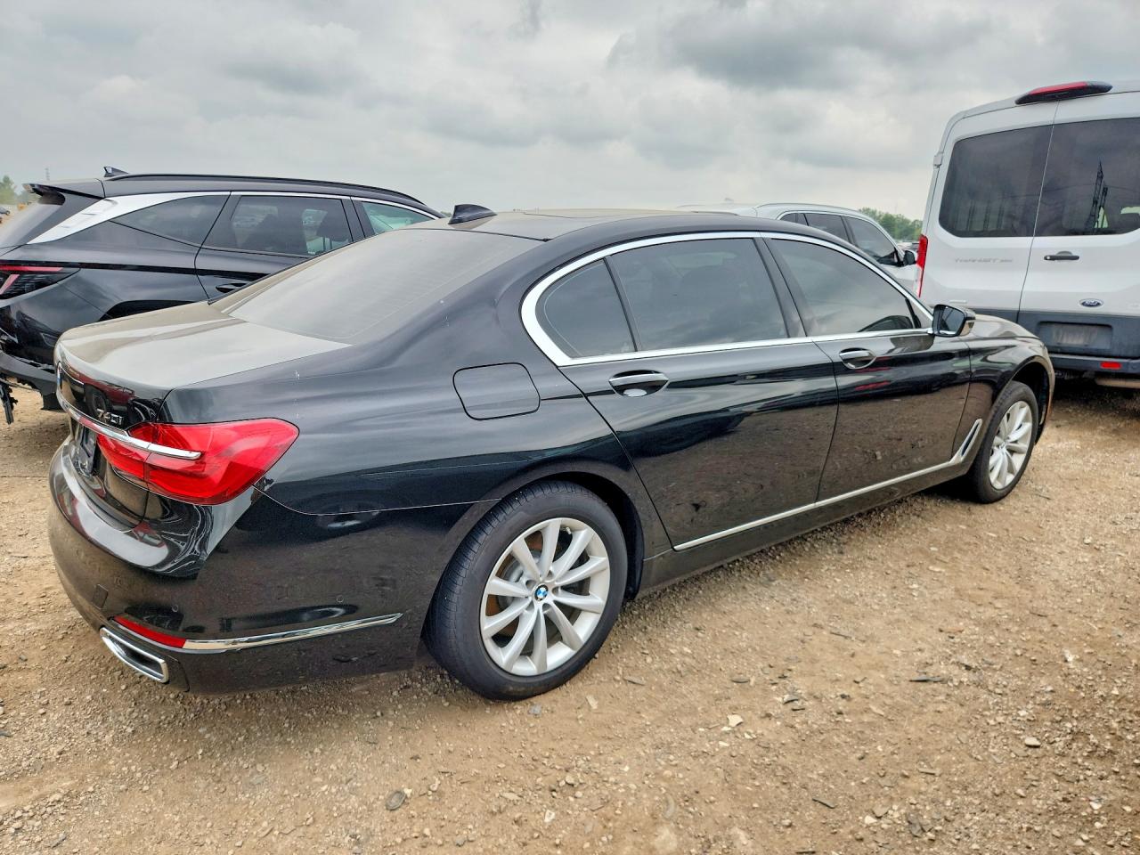 2019 Bmw 740 Xi Black vin: WBA7E4C58KGV70107