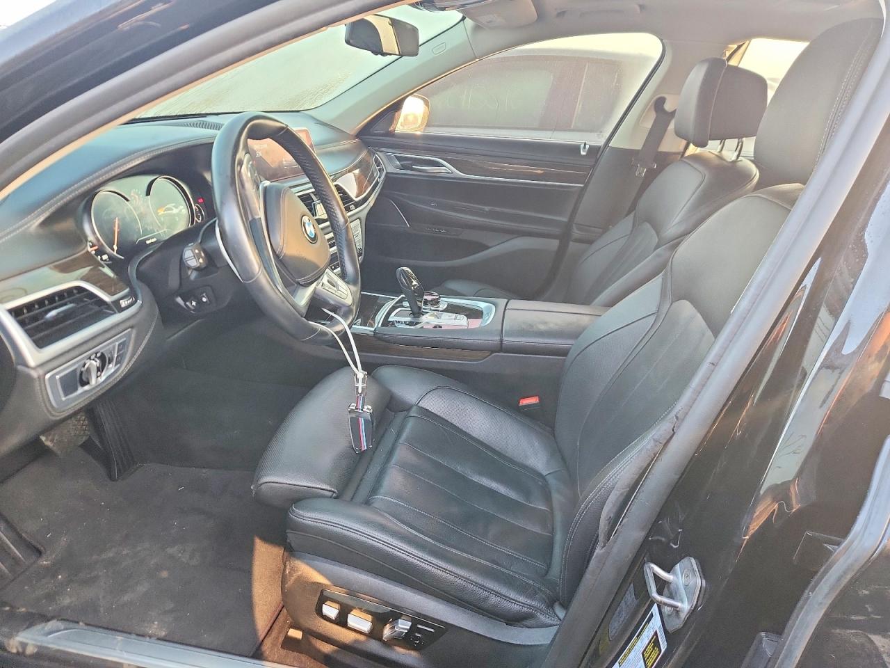 2019 Bmw 740 Xi Black vin: WBA7E4C58KGV70107