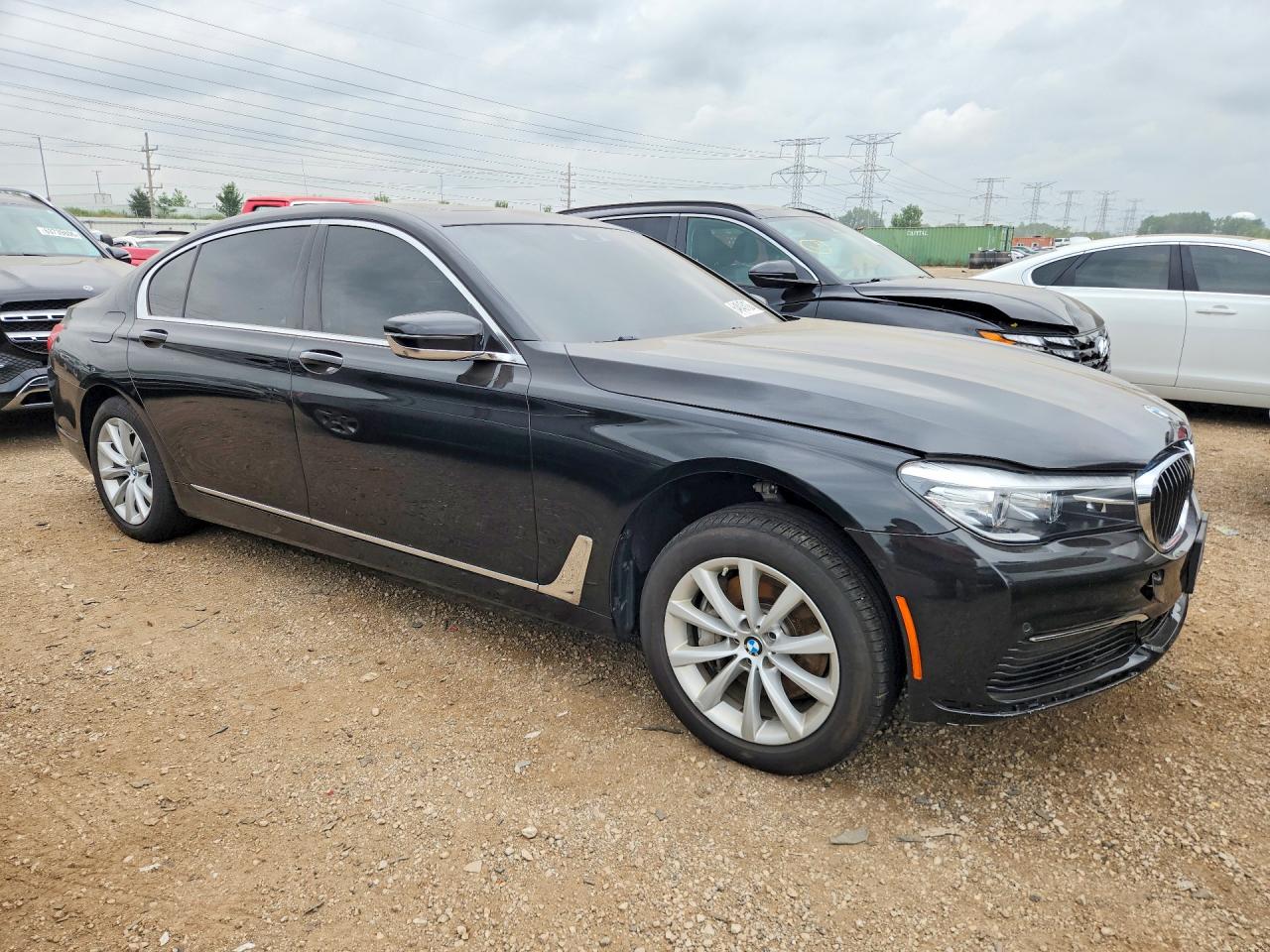 2019 Bmw 740 Xi Black vin: WBA7E4C58KGV70107