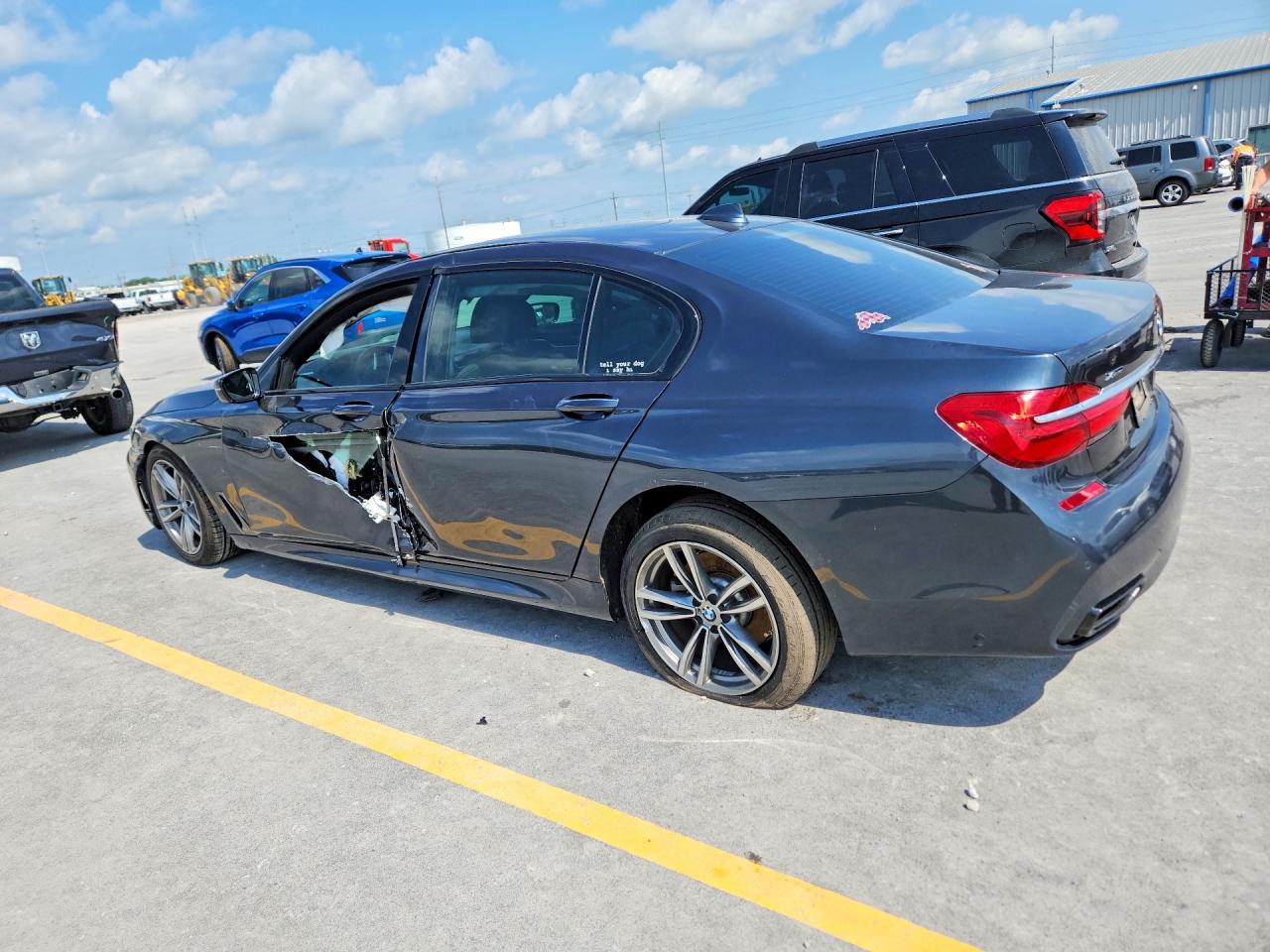 2019 Bmw 740 Xi Black vin: WBA7E4C59KGV28271