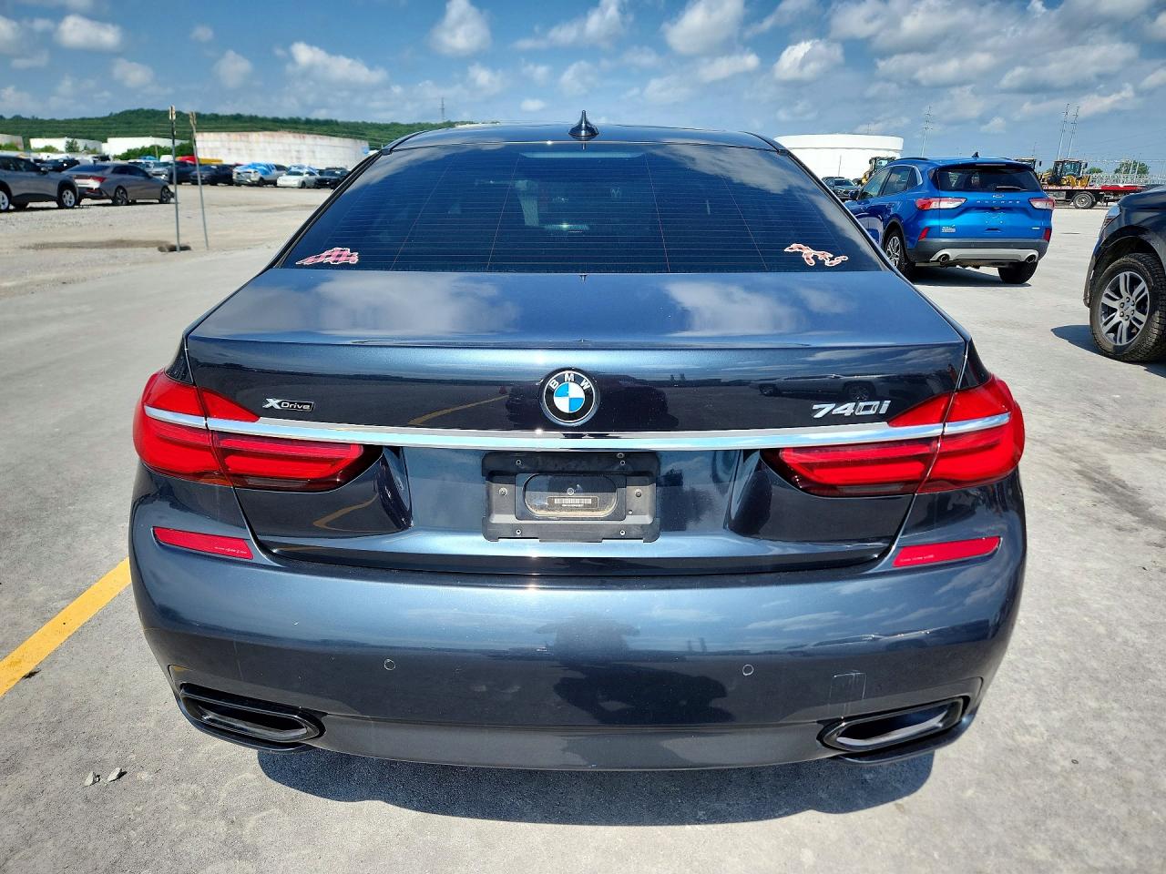 2019 Bmw 740 Xi Black vin: WBA7E4C59KGV28271