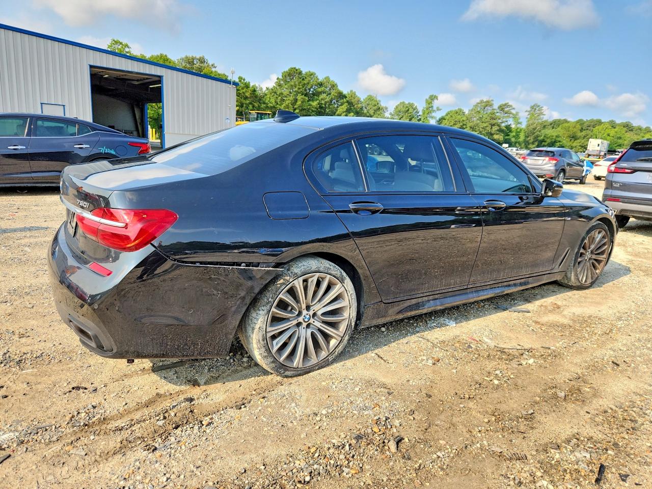 2018 Bmw 750 I Black vin: WBA7F0C51JGM23843