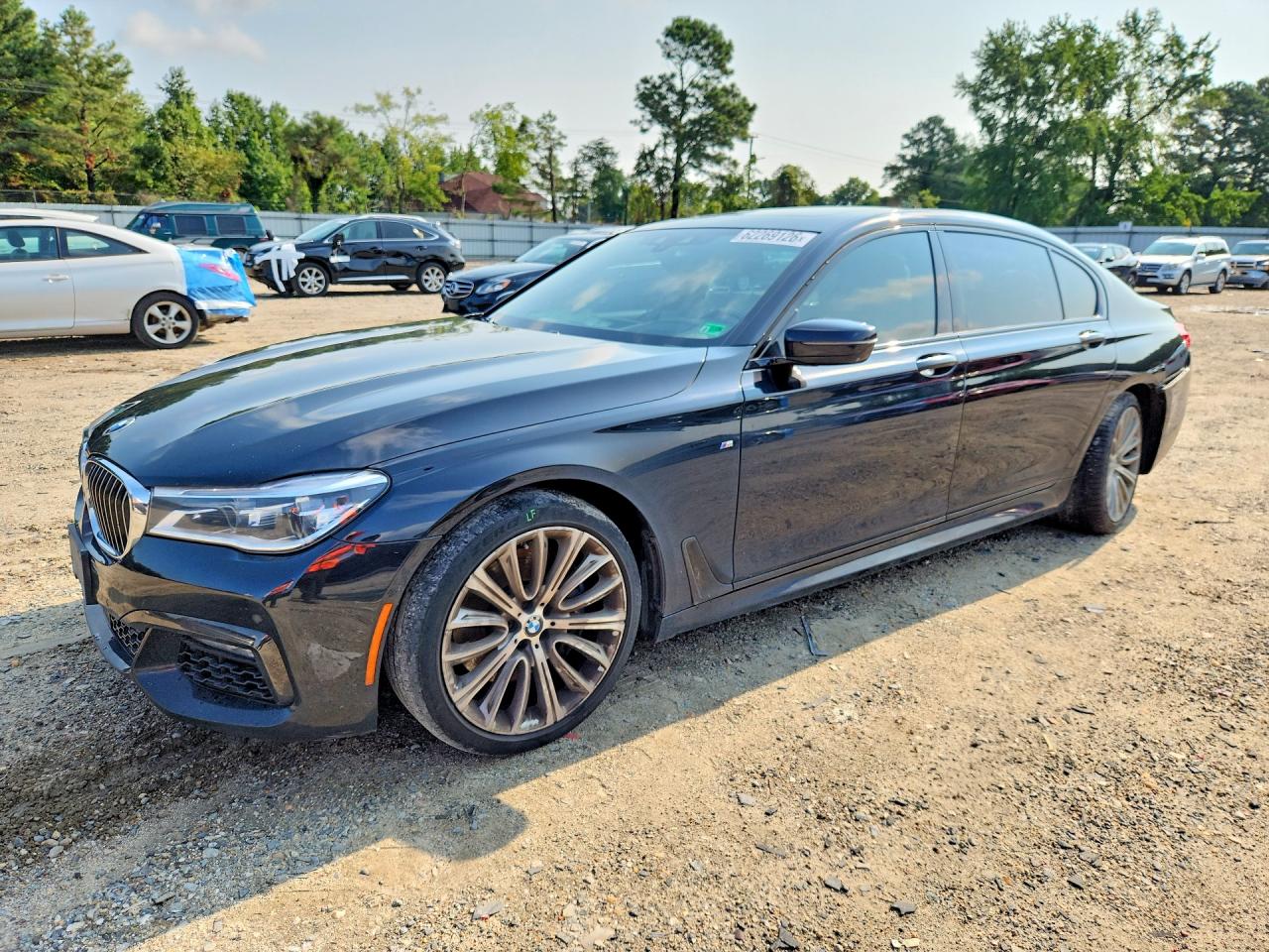 2018 Bmw 750 I Black vin: WBA7F0C51JGM23843