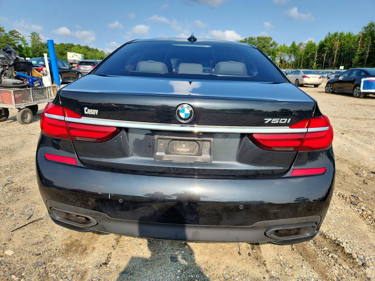 2018 Bmw 750 I Black vin: WBA7F0C51JGM23843