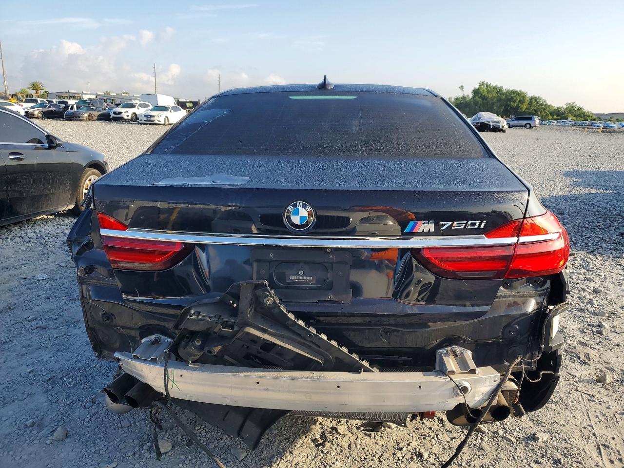 2016 Bmw 750 I Black vin: WBA7F0C55GGM20713