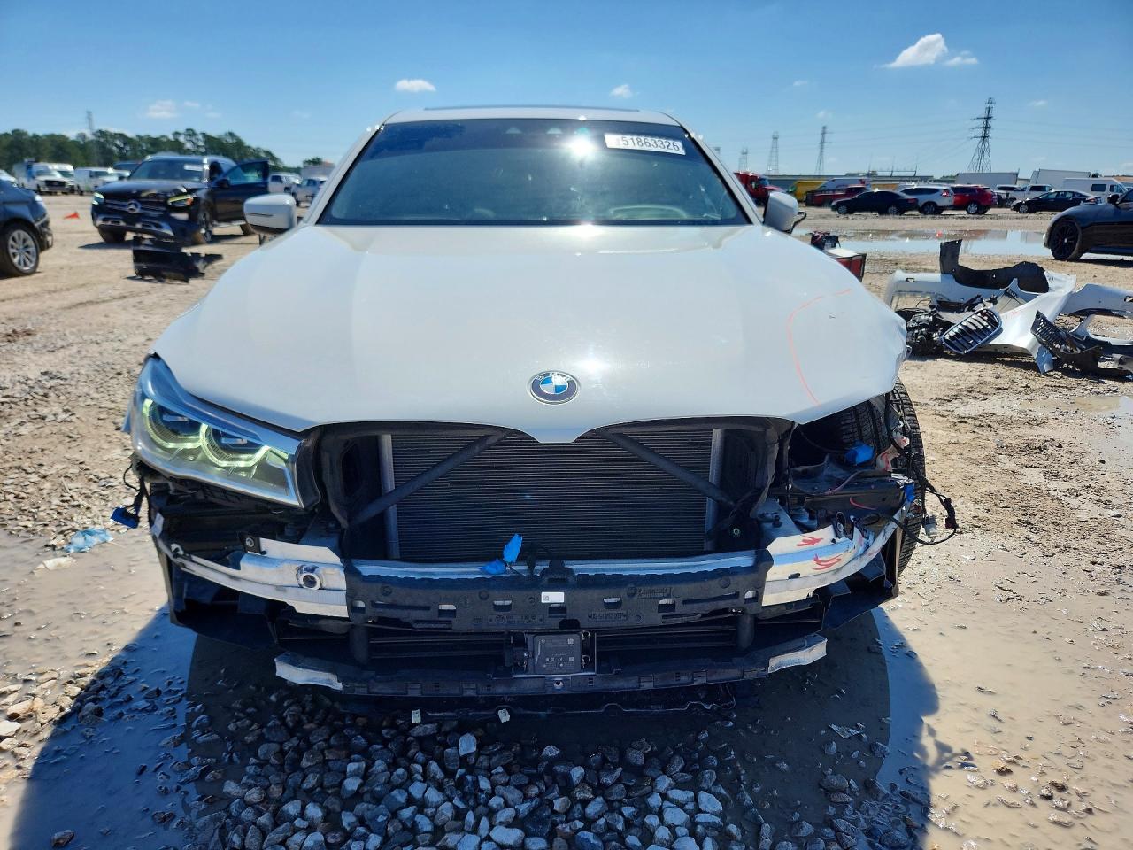 2018 Bmw 750 I White vin: WBA7F0C58JGM23449