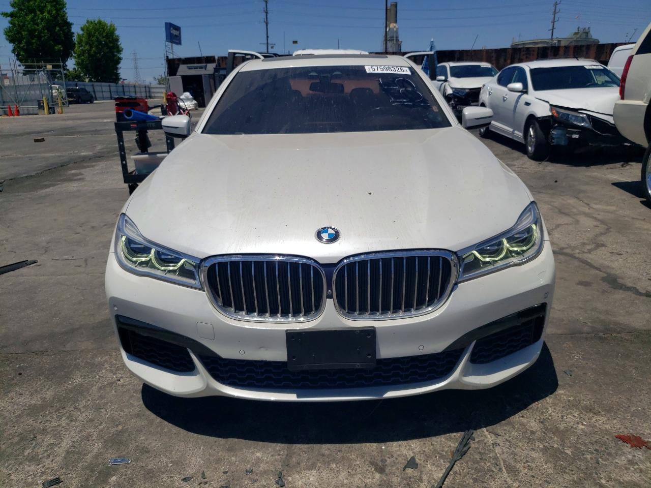 2017 Bmw 750 Xi White vin: WBA7F2C53HG421761