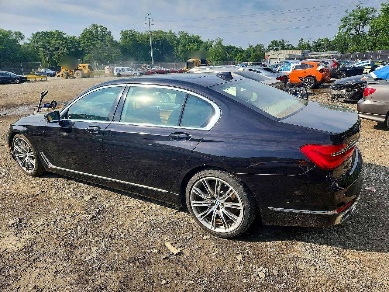 2017 Bmw 750 Xi White vin: WBA7F2C54HG422224