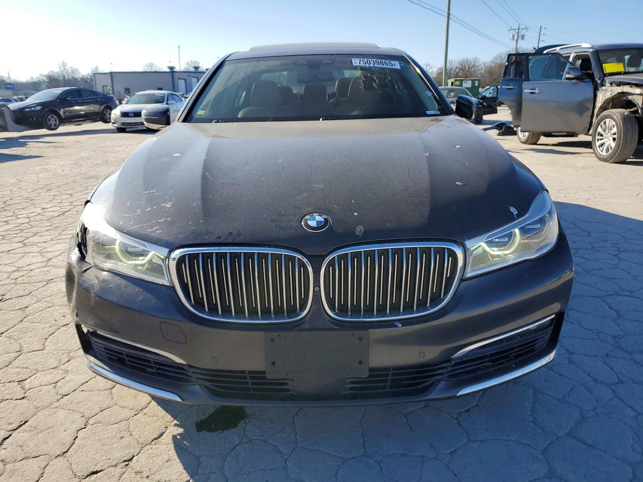 2016 Bmw 750 Xi Gray vin: WBA7F2C55GG415393