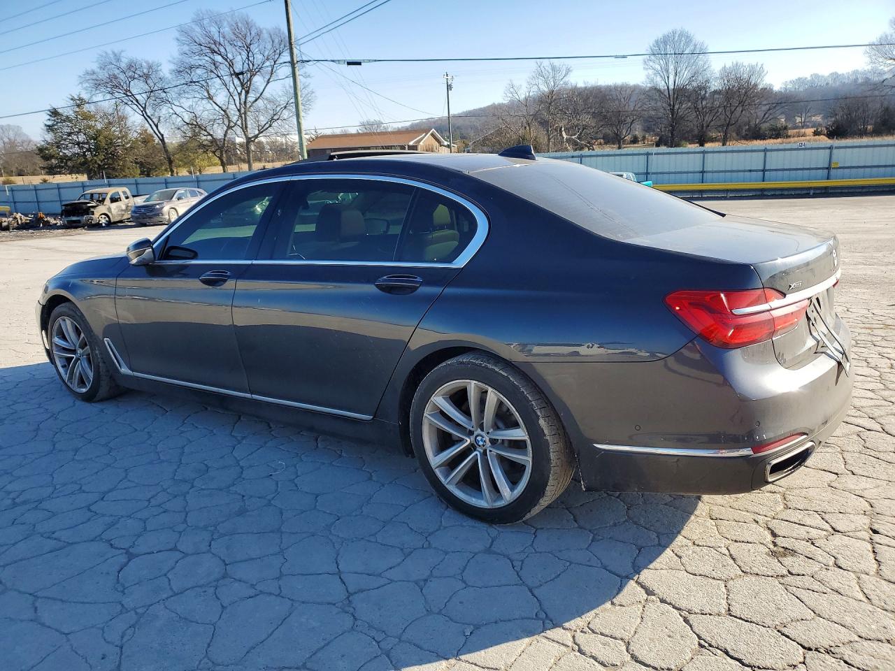 2016 Bmw 750 Xi Gray vin: WBA7F2C55GG415393