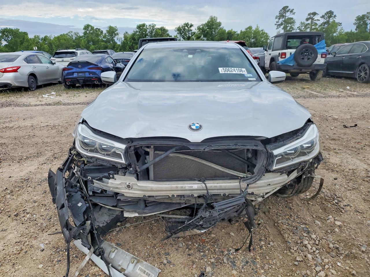 2017 Bmw 750 Xi Silver vin: WBA7F2C57HG421875