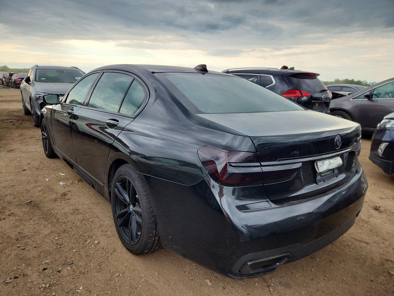 2018 Bmw 750 Xi Black vin: WBA7F2C57JG423678