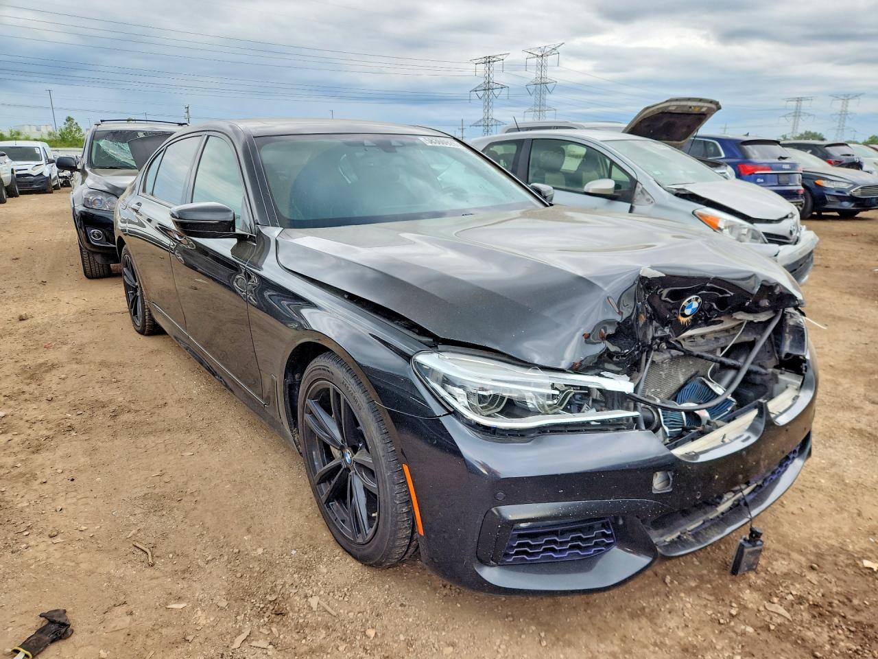 2018 Bmw 750 Xi Black vin: WBA7F2C57JG423678