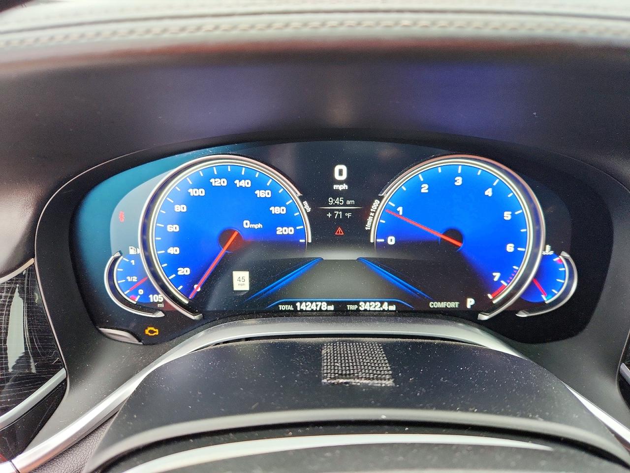 2018 Bmw 750 Xi Black vin: WBA7F2C57JG423678
