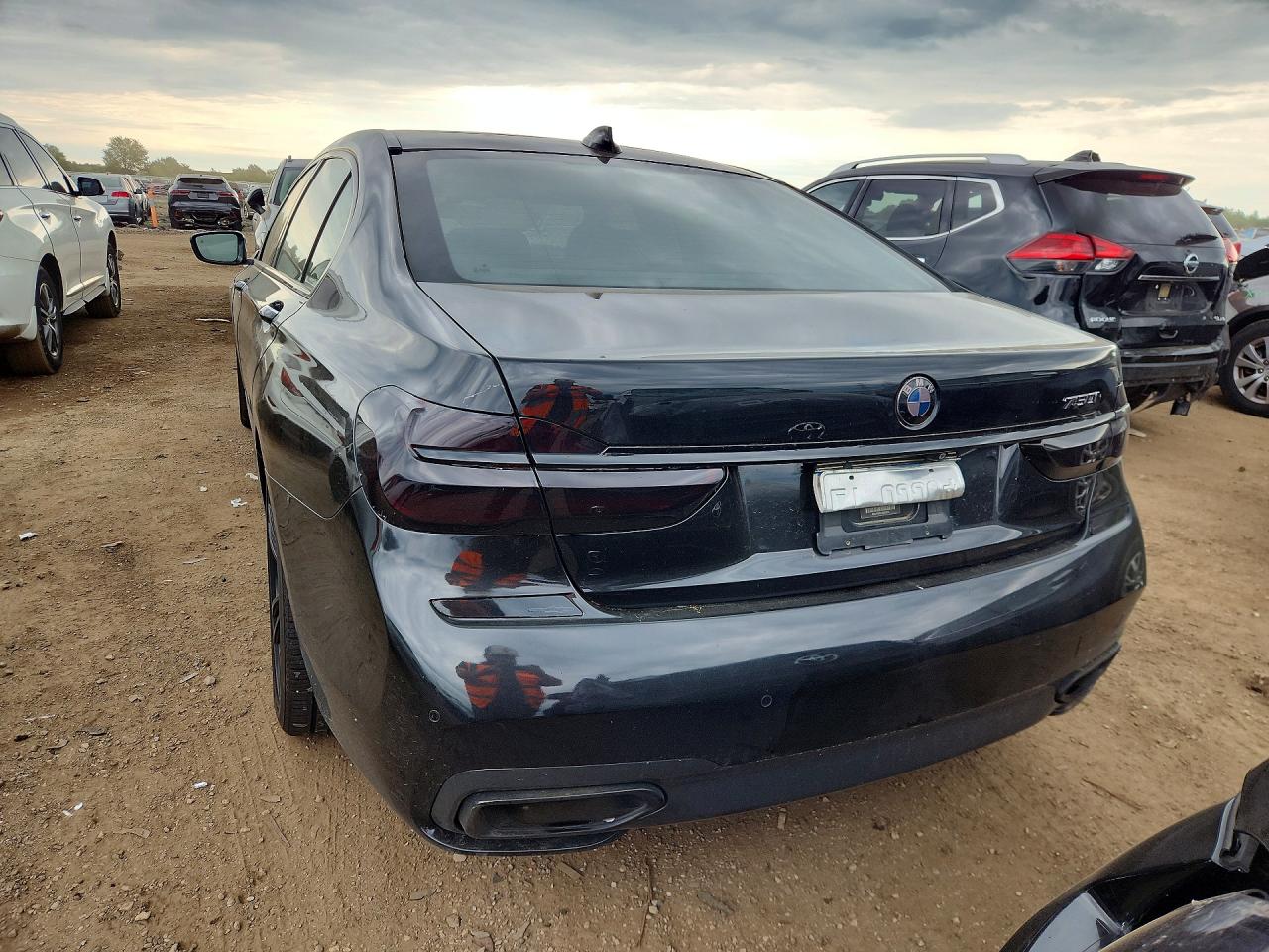 2018 Bmw 750 Xi Black vin: WBA7F2C57JG423678