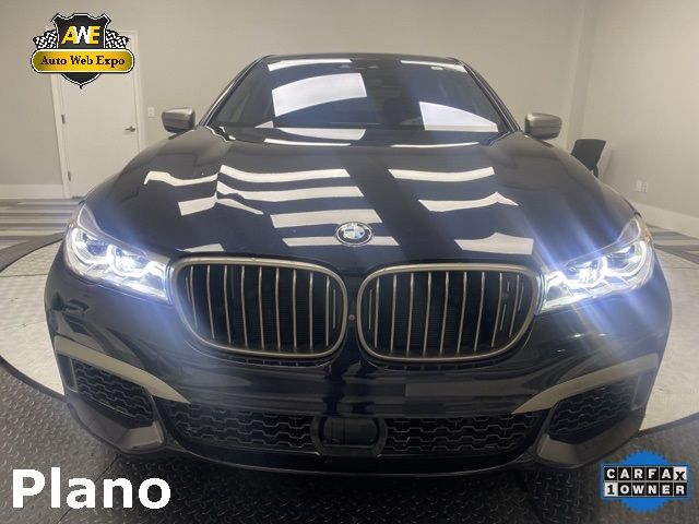 2019 Bmw 7 Series M760i Xdrive Черный vin: WBA7H6C56KG615158