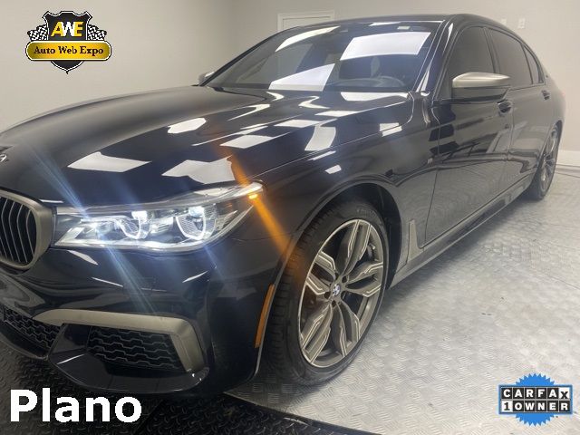 2019 Bmw 7 Series M760i Xdrive Черный vin: WBA7H6C56KG615158
