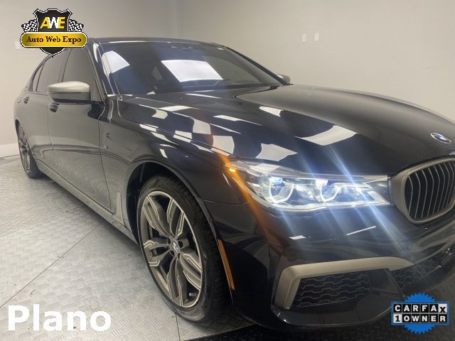 2019 Bmw 7 Series M760i Xdrive Черный vin: WBA7H6C56KG615158