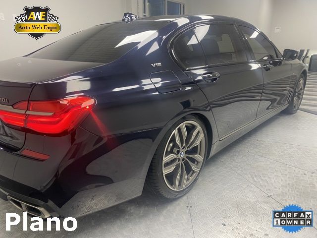 2019 Bmw 7 Series M760i Xdrive Черный vin: WBA7H6C56KG615158