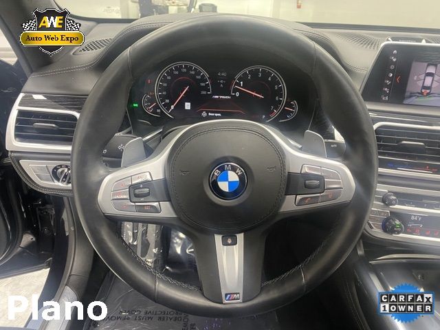 2019 Bmw 7 Series M760i Xdrive Черный vin: WBA7H6C56KG615158