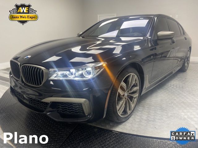 2019 Bmw 7 Series M760i Xdrive Черный vin: WBA7H6C56KG615158