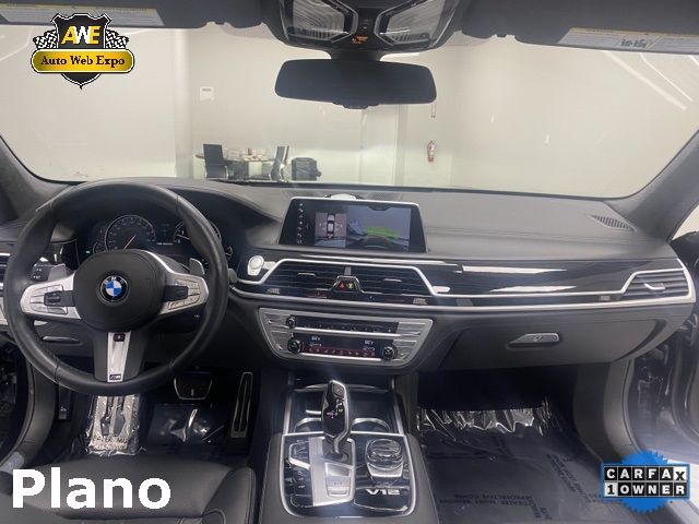 2019 Bmw 7 Series M760i Xdrive Черный vin: WBA7H6C56KG615158