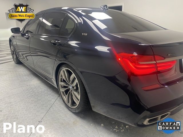 2019 Bmw 7 Series M760i Xdrive Черный vin: WBA7H6C56KG615158