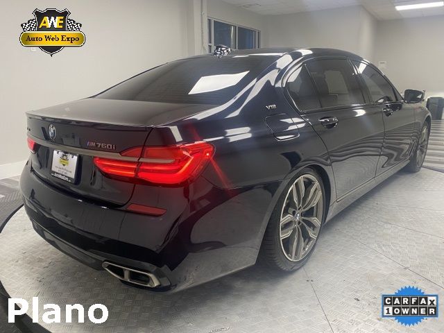 2019 Bmw 7 Series M760i Xdrive Черный vin: WBA7H6C56KG615158