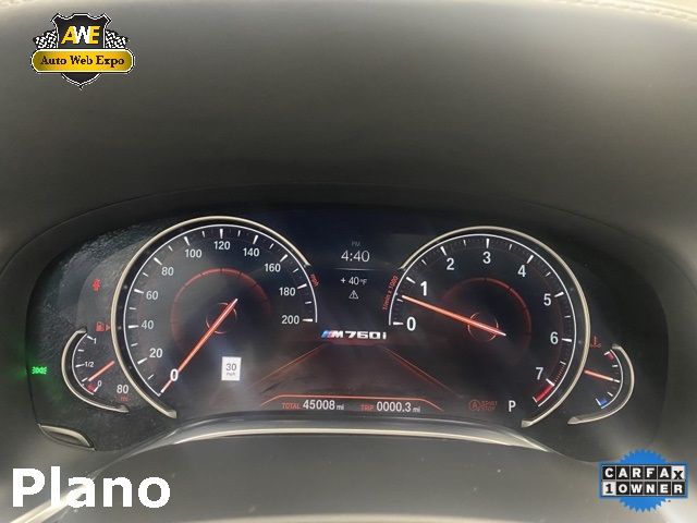 2019 Bmw 7 Series M760i Xdrive Черный vin: WBA7H6C56KG615158