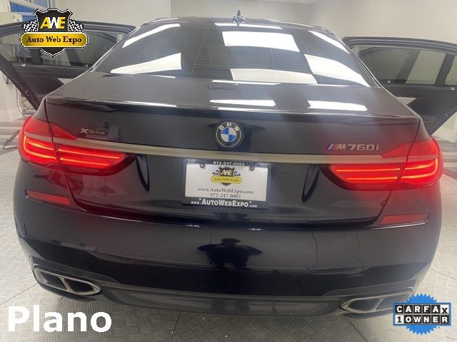 2019 Bmw 7 Series M760i Xdrive Черный vin: WBA7H6C56KG615158