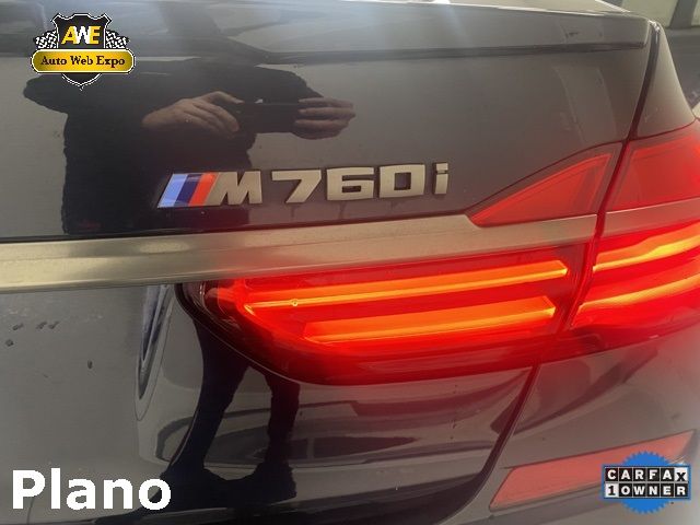2019 Bmw 7 Series M760i Xdrive Черный vin: WBA7H6C56KG615158