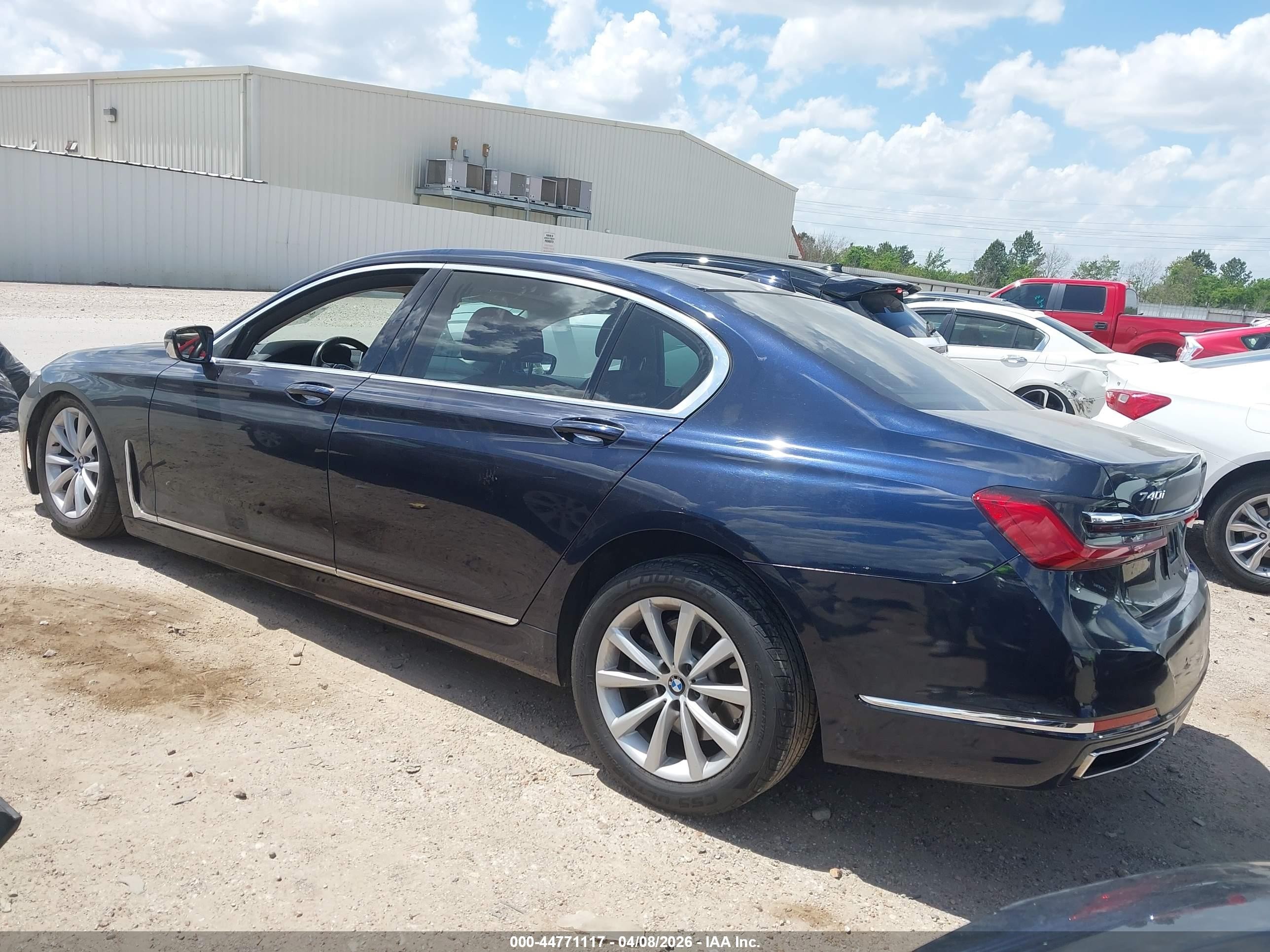 2020 Bmw 740i Xdrive Blue vin: WBA7T4C03LCD70905
