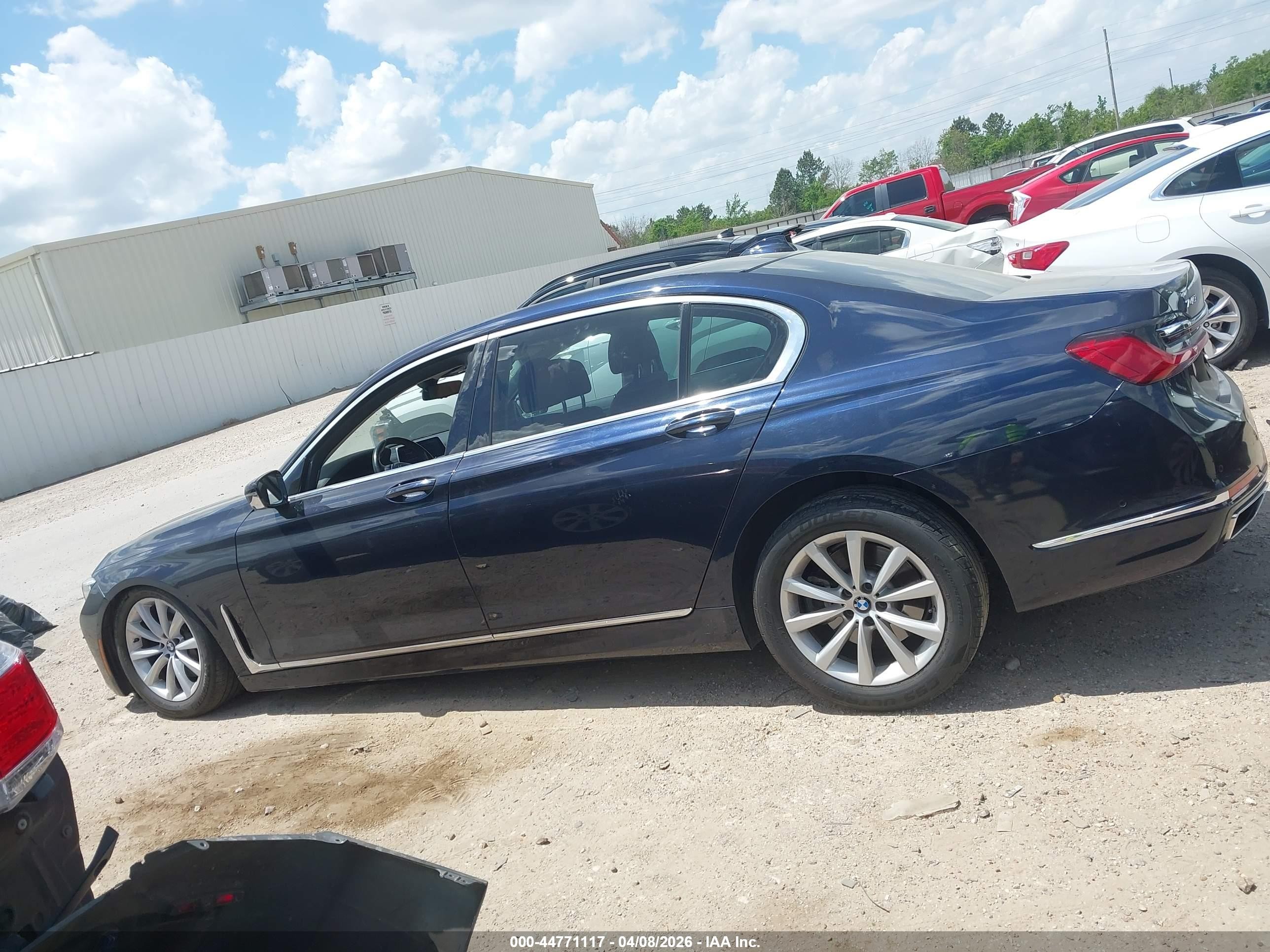 2020 Bmw 740i Xdrive Blue vin: WBA7T4C03LCD70905
