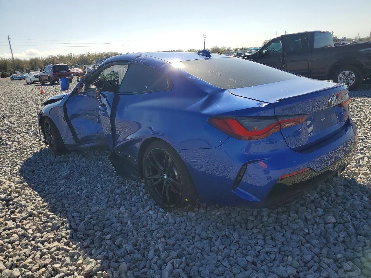 2022 Bmw M440i Blue vin: WBA83AP0XNCK23977
