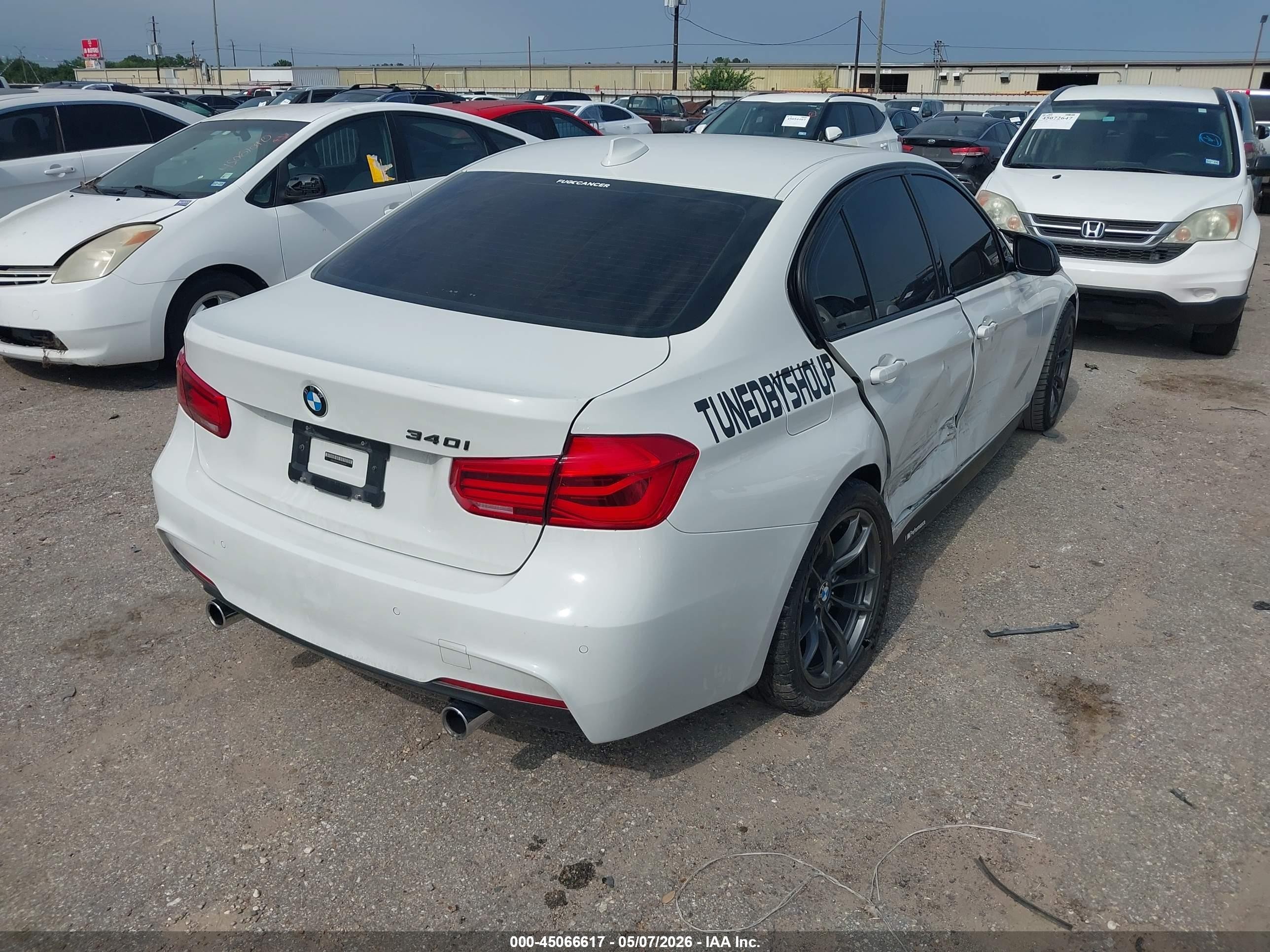 2016 Bmw 340i   White vin: WBA8B3G53GNT92174