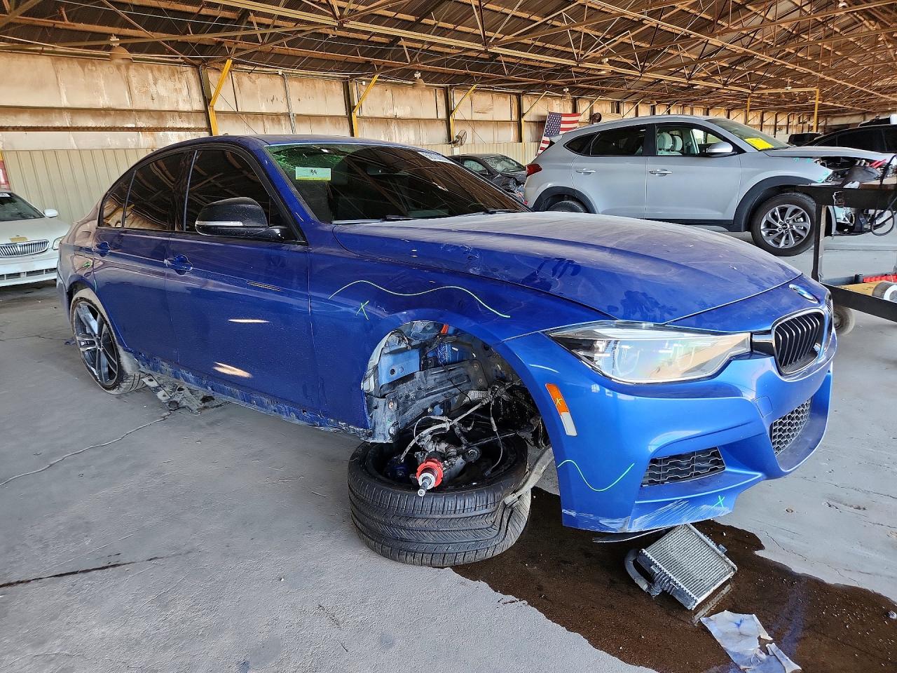 2018 Bmw 340 Xi Blue vin: WBA8B7C58JA411894