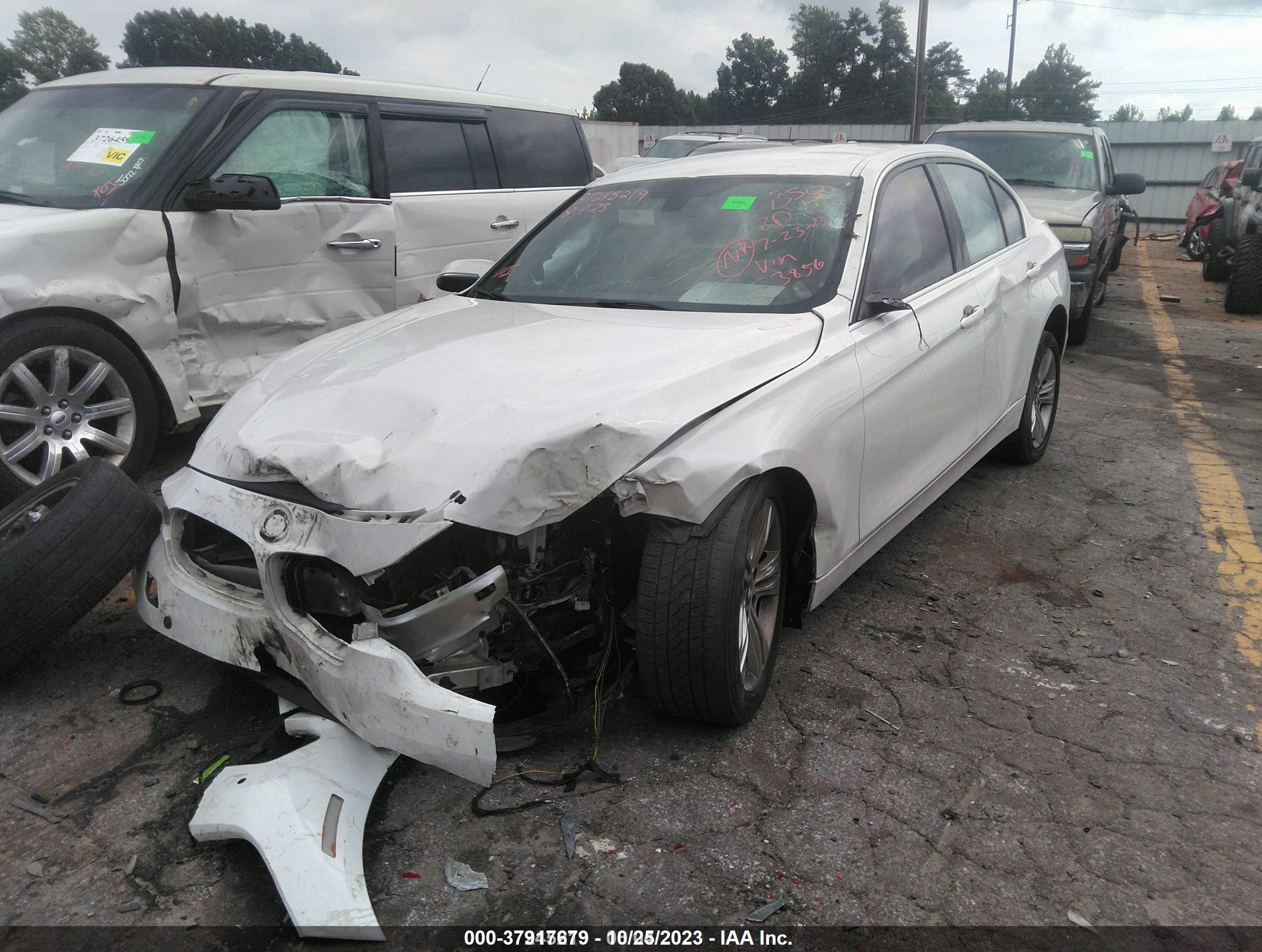 2017 Bmw 330i White vin: WBA8B9G32HNU53856