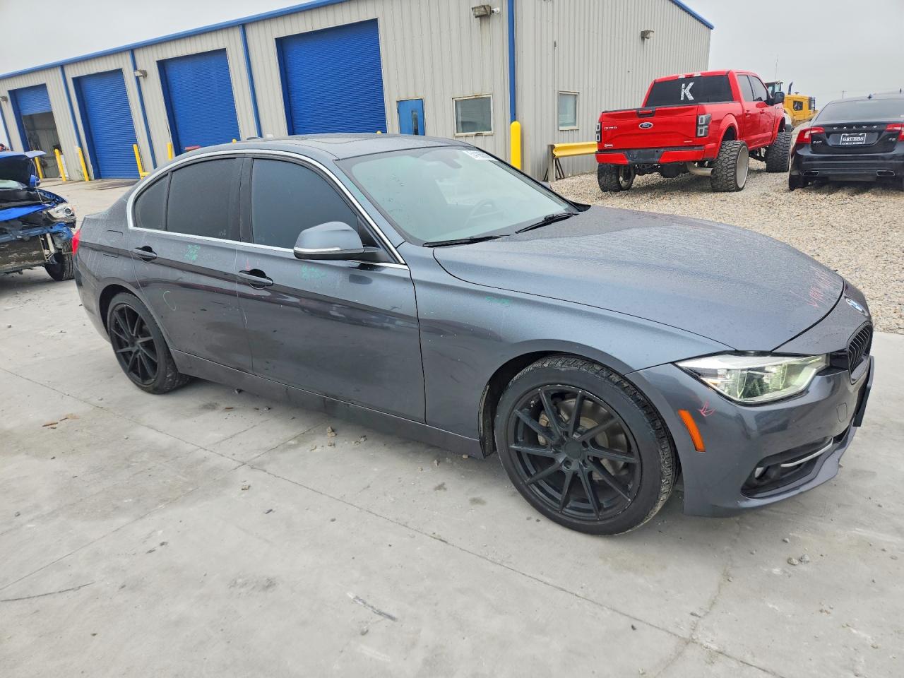 2018 Bmw 330 I Gray vin: WBA8B9G55JNU96434