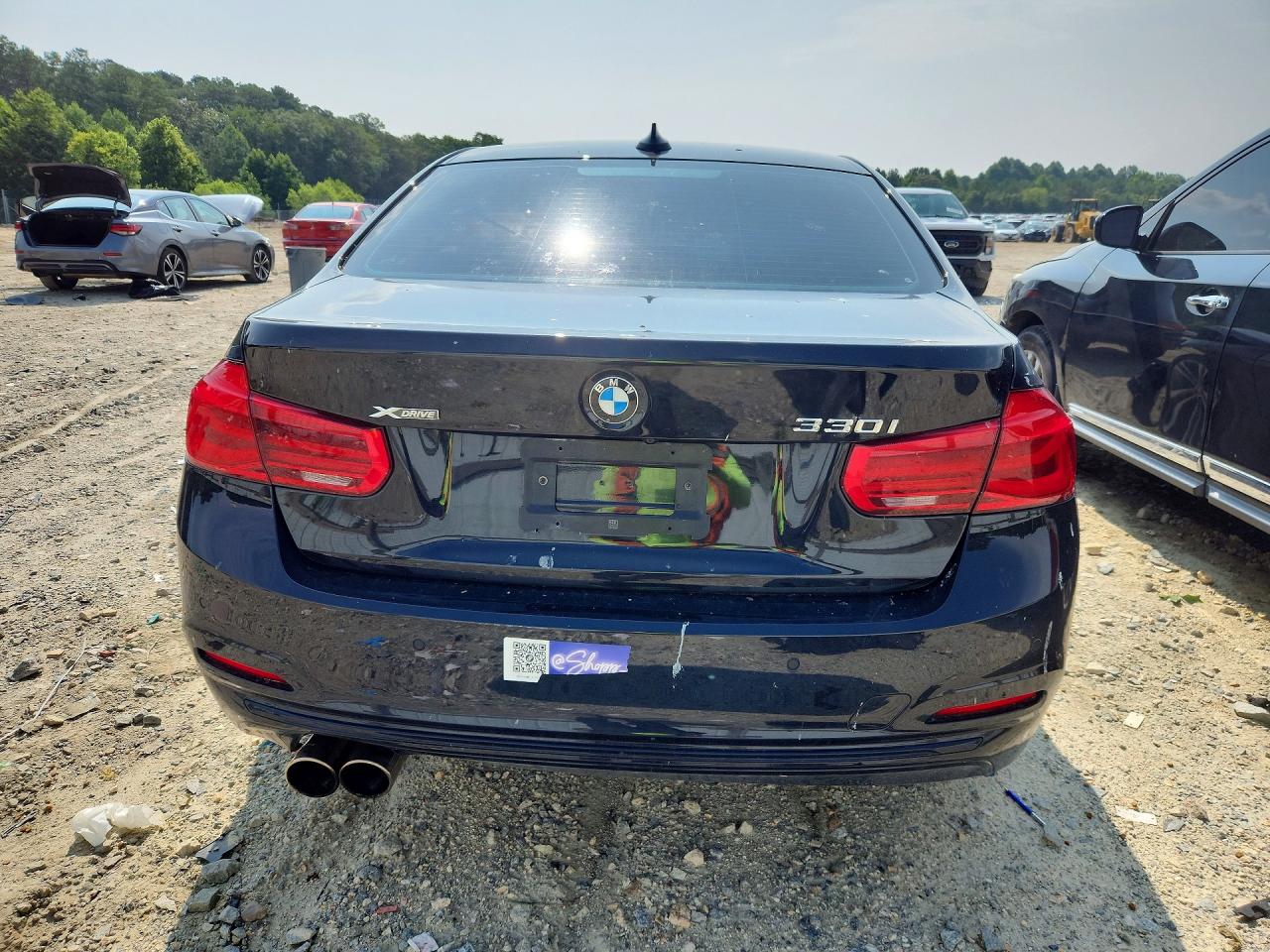 2017 Bmw 330 Xi Black vin: WBA8D9C37HA005572